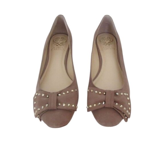 Vince Camuto Annaley Studded Bow Ballet Flats Size 9M - Picture 2 of 6